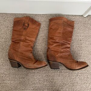 Steve Madden Tan Heeled Boots
